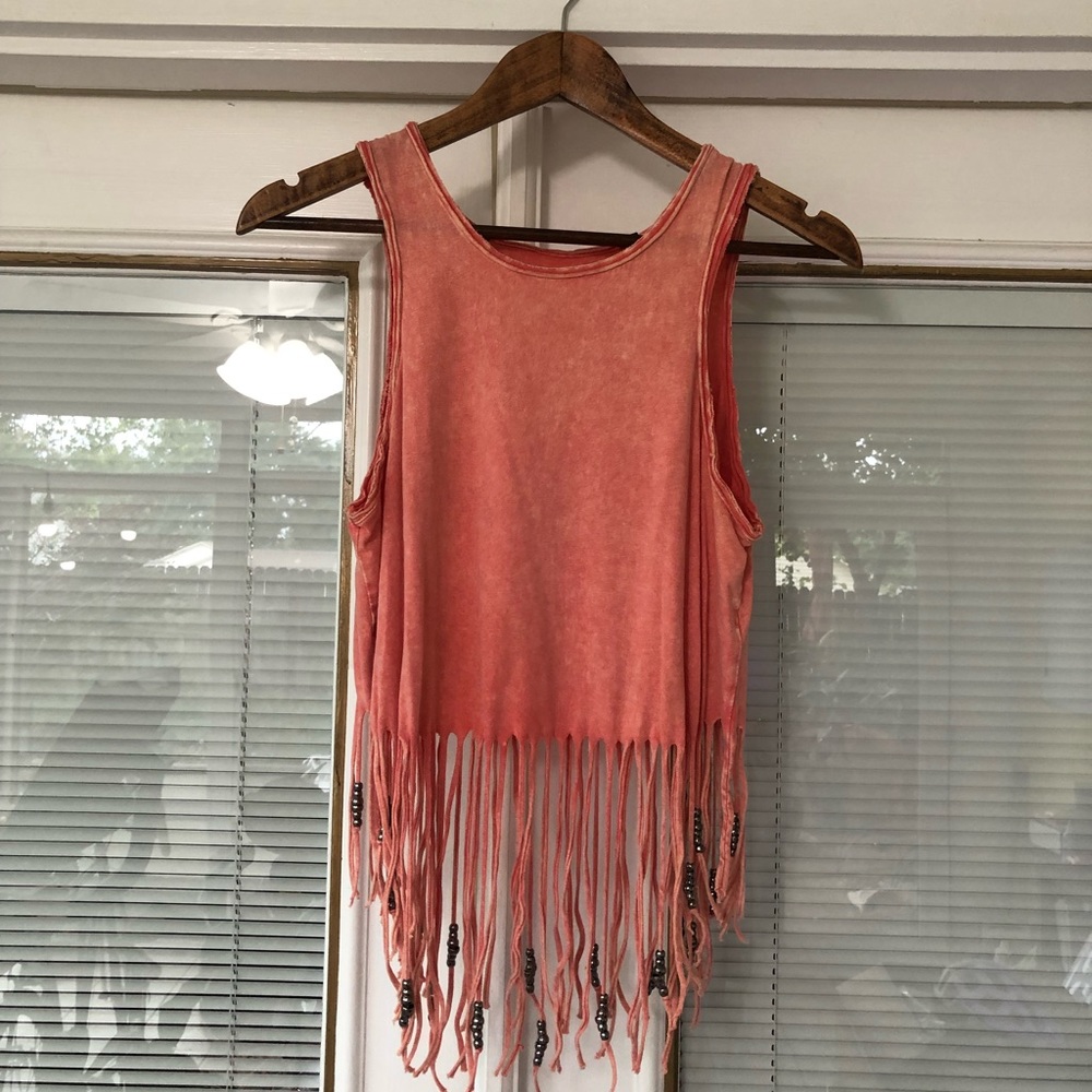 Buffalo by David Bitton Fringe Top - XS